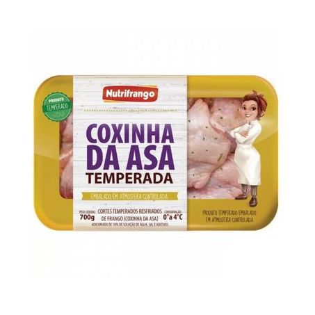 Coxa da asa de frango Nutrifrango temperado 700g