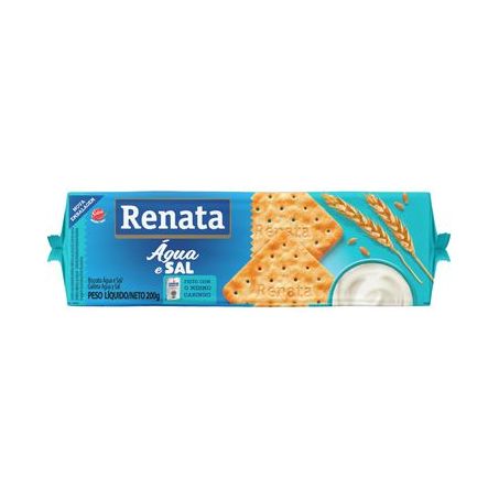 Biscoito 200g renata agua e sal