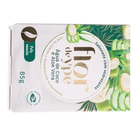Sabonete em Barra com Hidratante Flor de Ypê Água de Coco e Aloe Vera 85G 360-17