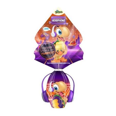 Ovo de páscoa Arcor Tortuguita com headphone 100g
