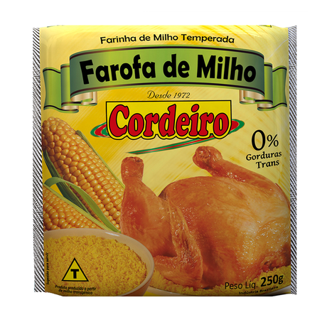 FAROFA DE MILHO TEMPERADA CORDEIRO 250G