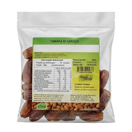 TAMARA SEM CAROÇO 250G TERRA VERDE