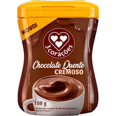 Chocolate quente cremoso três coracoes 180g