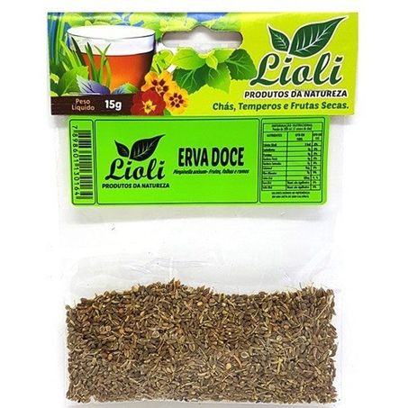 Chá lioli erva doce 15g