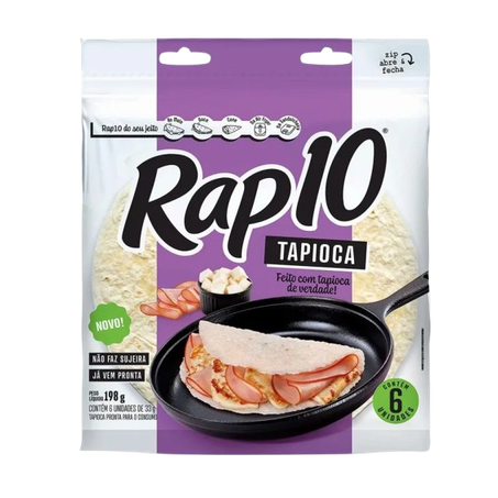 Tapioca Pronta Rap 10 Pacote 198g 
 