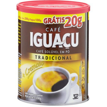 Cafe iguacu 180g+20g grátis lata tradicional