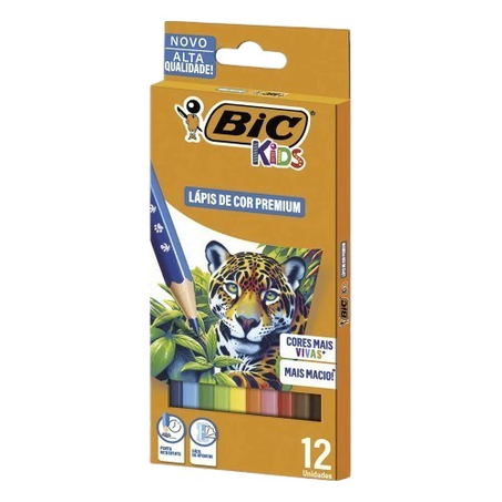 Lápis de Cor Bic Kids Premium com 12 Unidades