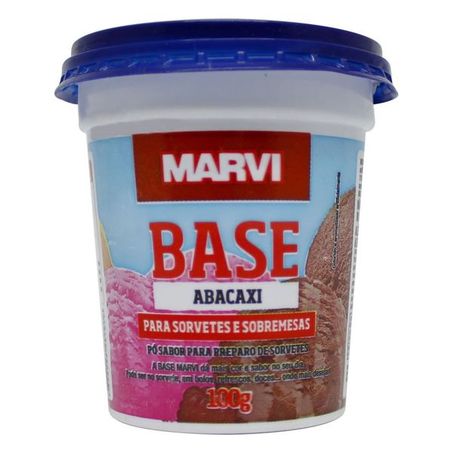 BASE PARA SORVETE MARVI PÓ ABACAXI 100G
