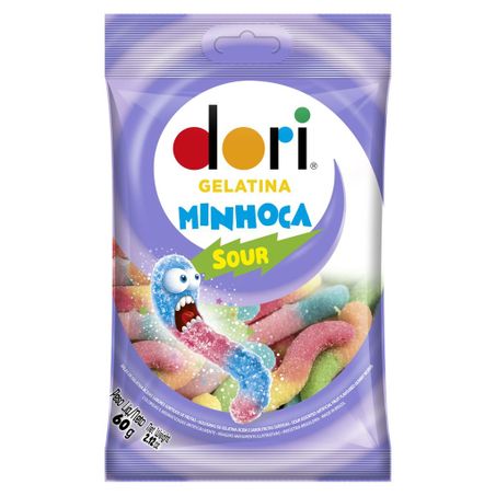 Goma dori minhocas frutas acidas 60 gr