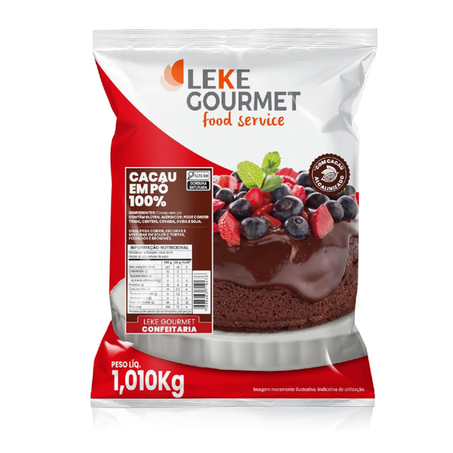 CACAU EM PÓ 100% LEKE GOURMET 1,01KG