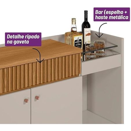 LINEA BUFFET LUCCA NATURE/OFF WHITE 207039         360-3
