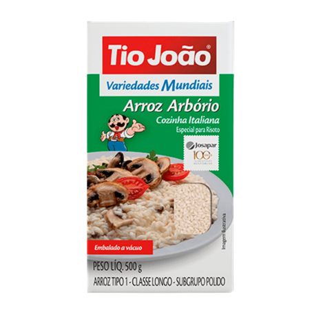 Arroz Tio João Arbório Italiano Caixa 500g 
 