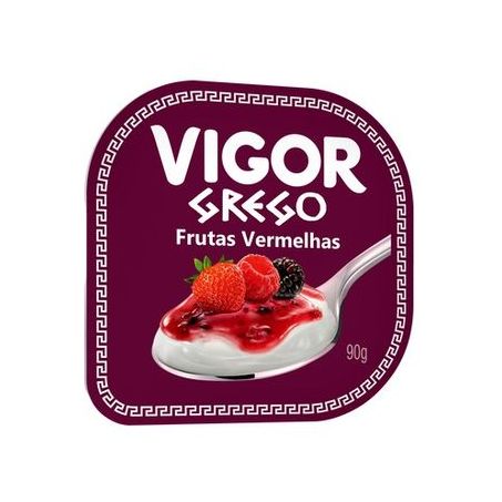 Iogurte vigor grego frutas vermelhas 90g