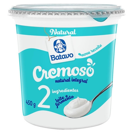 Iogurte Batavo 450g - Natural - Integral