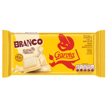 Chocolate barra garoto 80g branco