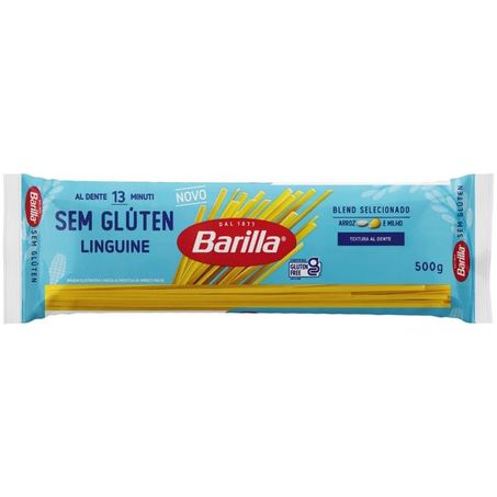Macarrão de Arroz e Milho Linguine Barilla Pacote 500g