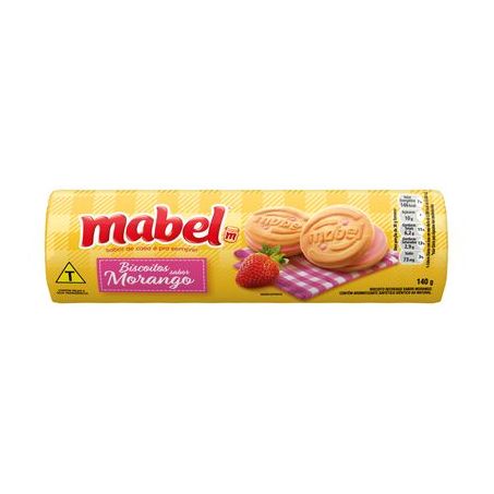 Biscoito Recheado Mabel Morango 140G