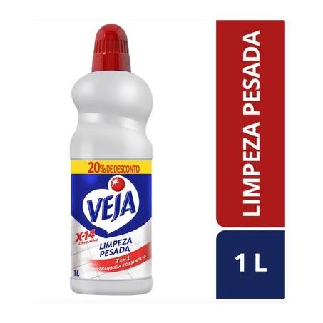 LIMPADOR LIMPEZA PESADA X-14 C/ CLORO ATIVO 1L VEJA