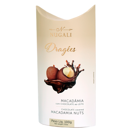 Chocolate Nugali Dragees Macadâmia 100g