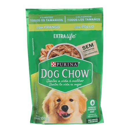 ALIMENTO PARA CÃES DOG CHOW FILHOTE FRANGO 100G