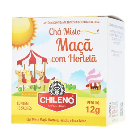 Chá Misto Chileno Maçã com Hortelã Sachê 1.2gr - Caixa com 10un - 12gr 360-2
