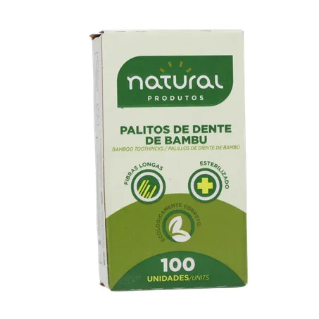 Palito dental natural bambu 100un 360-35