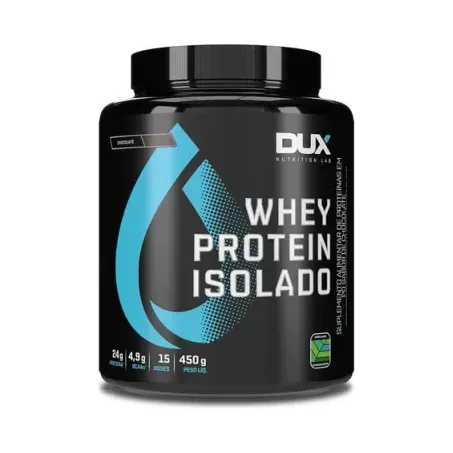 Whey Dux 450g Isolado Pote Chocolate