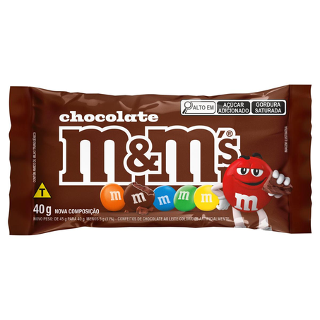 CONFEITO M&MS CHOC.AO LEITE 40