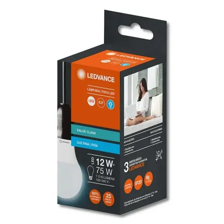LAMPADA LEDVANCE LED BRANCA 12W 
