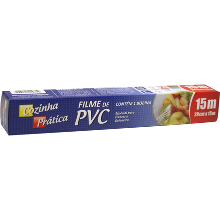 Filme de PVC Cozinha Prática Tam. 28cm x 15m