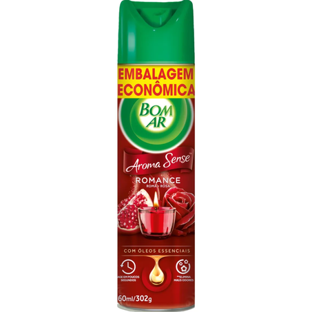 Purificador ambiente bom ar romance promo 360ml