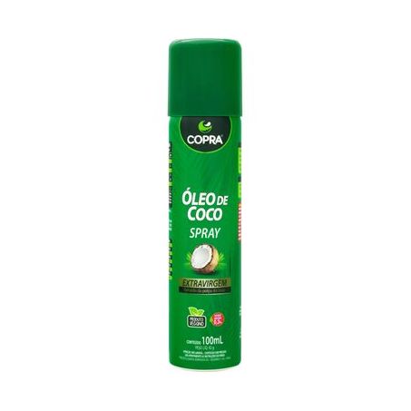Oleo de coco copra extra virgem spray 100ml.