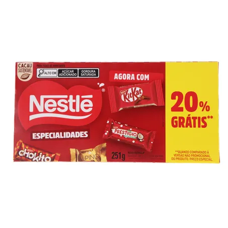 Bombom Nestle Especialidades 20  Desconto 251g 360-0