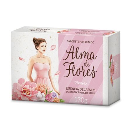 SABONETE ALMA DE FLORES 130G ESS JASMIM