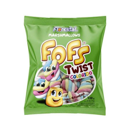 Marshmallows florestal 220g fofs twist colorido