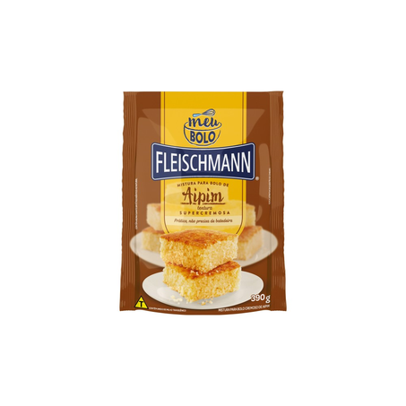 Mistura para Bolo Fleischmann Super Cremoso Aipim Pacote com 390G