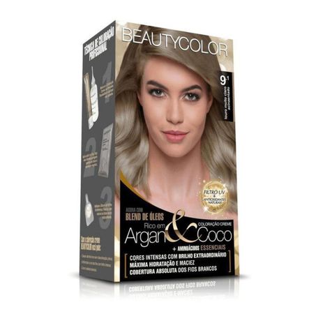 TINTURA BEAUTY COLOR 9.1 LOURO UN