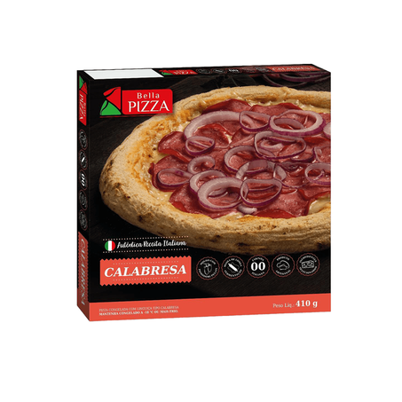 Pizza Calabresa Autêntica Receita Italiana Bella Pizza 410g