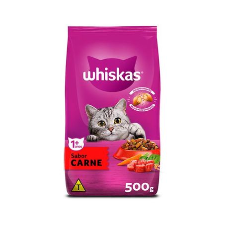 Alimento para Gatos Adultos Whiskas Carne Pacote 900gr