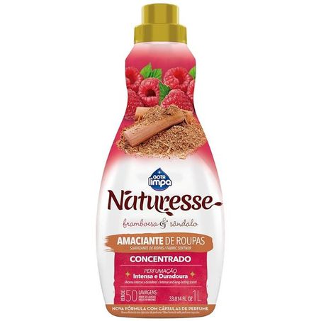 AMACIANTE GOTA LIMPA NATURESSE FRAMB/SANDALO 1L