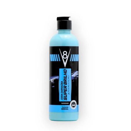 Cera auto carnauba v8 t quimica 500ml