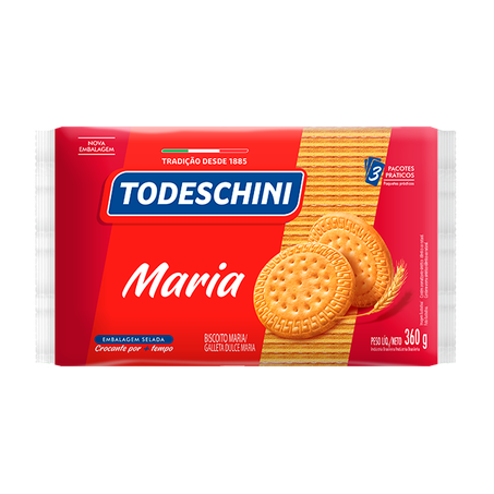 BISCOITO MARIA 360G TODESCHINI