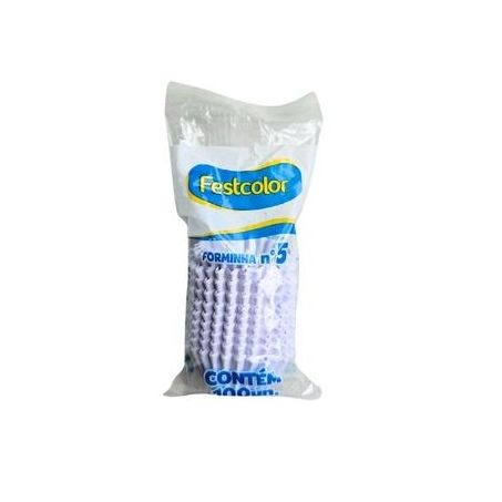 FORMINHA BRANCO FESTCOLOR N5 COM 100 UNIDADE