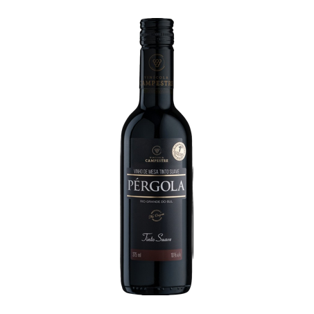 VINHO PERGOLA TINTO SUAVE 375ML