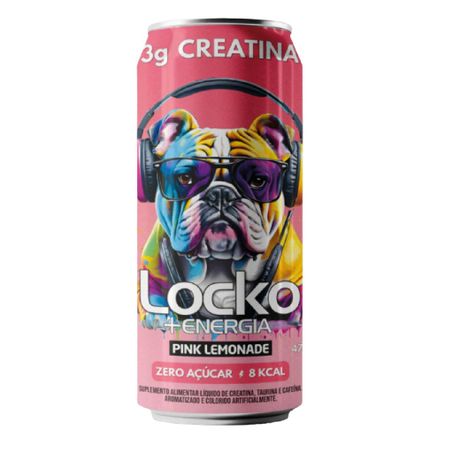 Suplemento locko com creatina pink lemon 473 ml