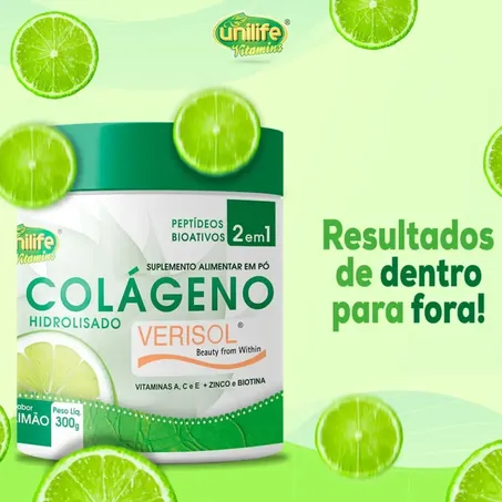 Colágeno Hidrolisado Verisol Pó Unilife 300g 360-1
