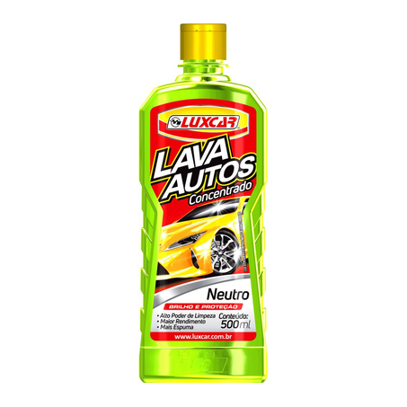 Lava Auto Luxcar Concentrado Neutro Frasco com 500Ml