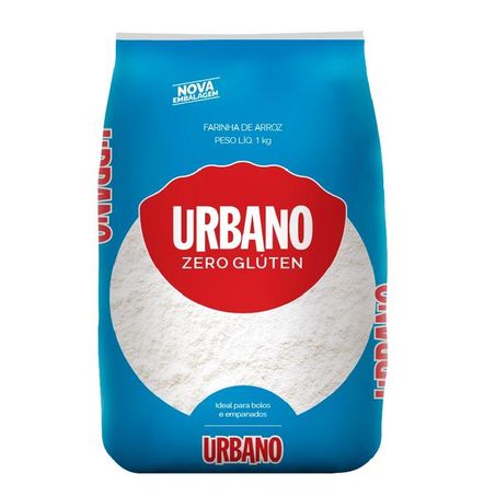 Farinha de arroz urbano sem glúten pacote 1kg