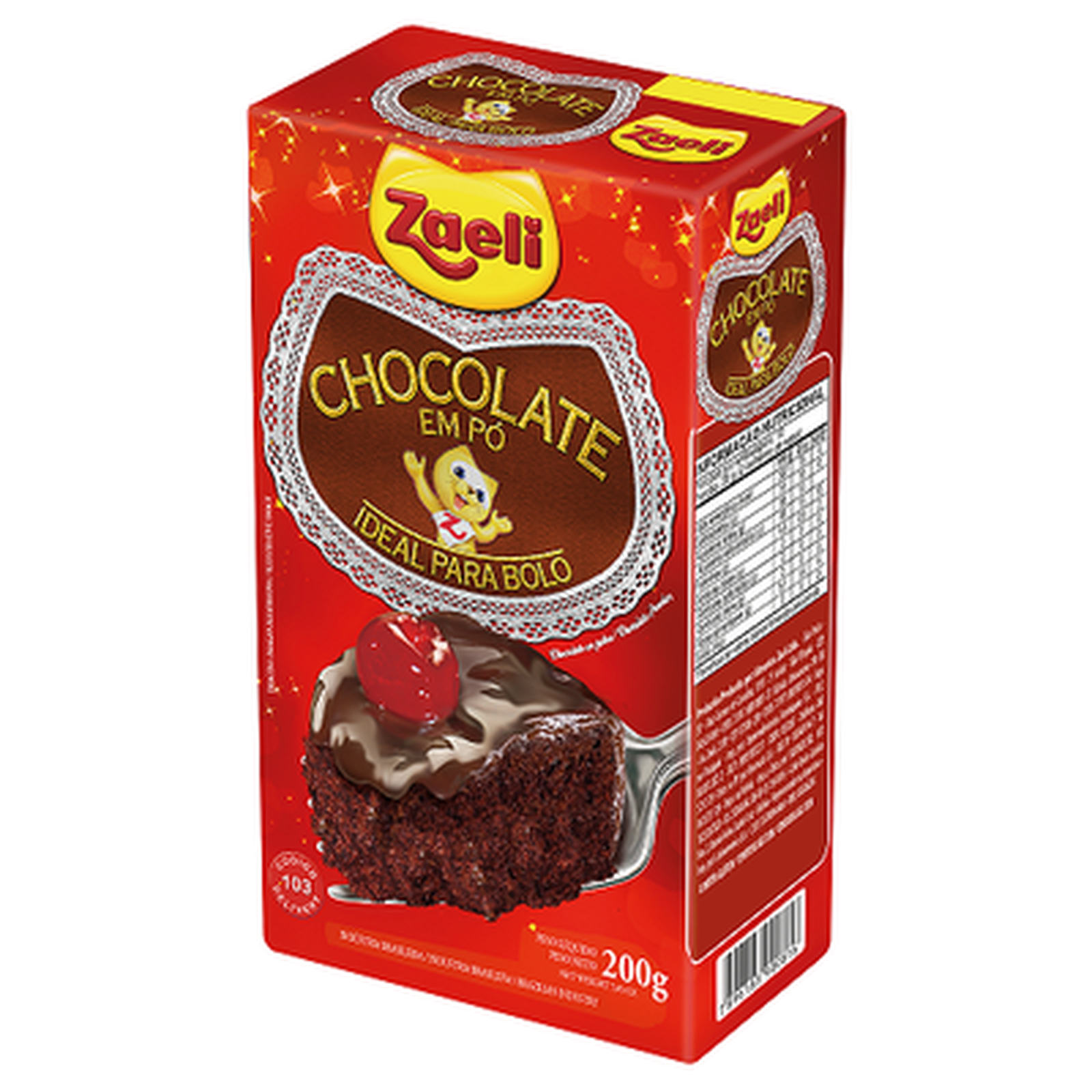 Chocolate Pó Zaeli Caixa 200g | Supermercado Boza