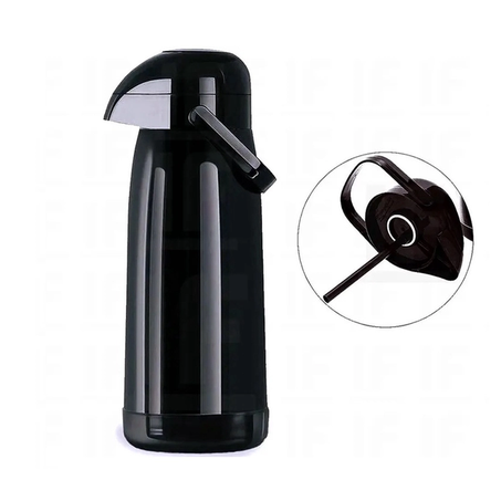 GARRAFA TERMOLAR MAGIC PUMP 1,8L PRETA